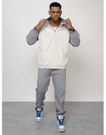 Мужской спортивный костюм серого цвета для активного отдыха в Тюмени