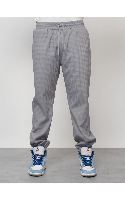 Мужской спортивный костюм серого цвета для активного отдыха в Тюмени