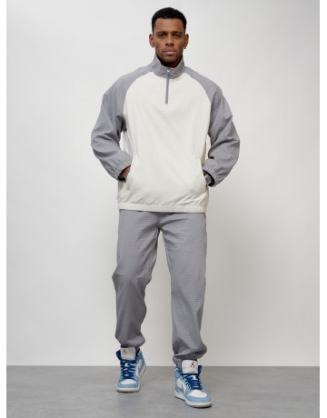 Мужской спортивный костюм серого цвета для активного отдыха в Тюмени