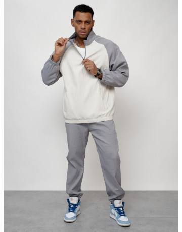 Мужской спортивный костюм серого цвета для активного отдыха в Тюмени