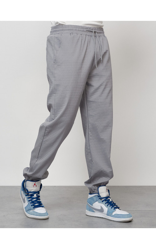 Мужской спортивный костюм серого цвета для активного отдыха в Тюмени