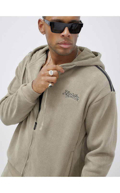 Мужской демисезонный спортивный костюм на флисе, бежевый, для спорта. в Тюмени