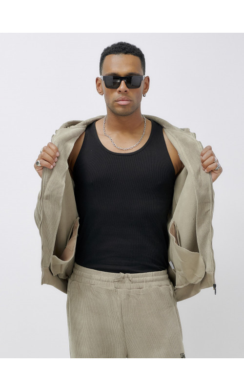 Мужской демисезонный спортивный костюм на флисе, бежевый, для спорта. в Тюмени