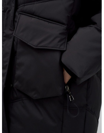 Зимняя куртка в стиле летучая мышь с капюшоном для активного отдыха.