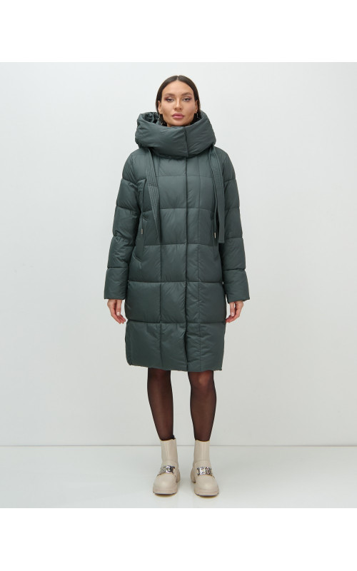 Длинный зимний пуховик для женщин