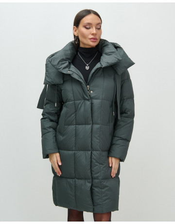 Длинный зимний пуховик для женщин