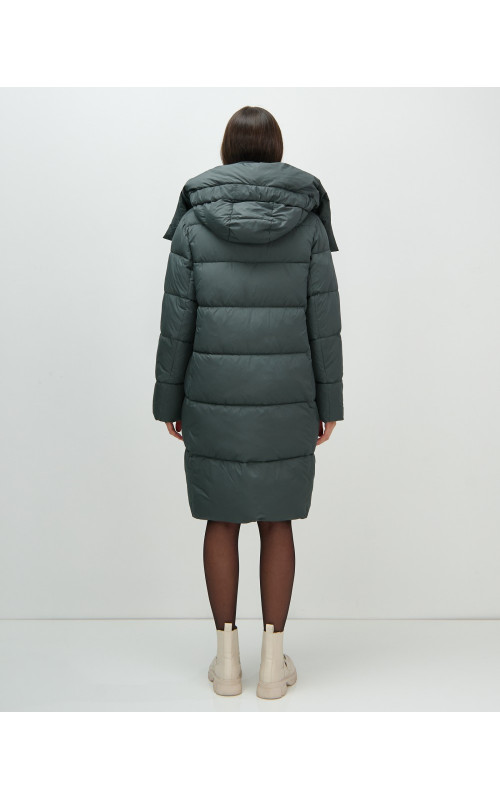 Длинный зимний пуховик для женщин