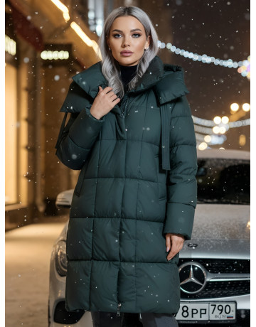 Длинный зимний пуховик для женщин