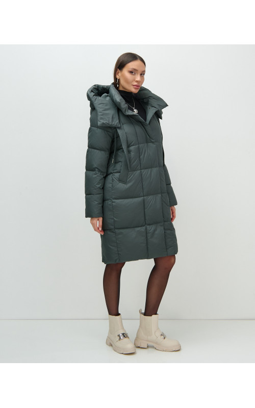 Длинный зимний пуховик для женщин