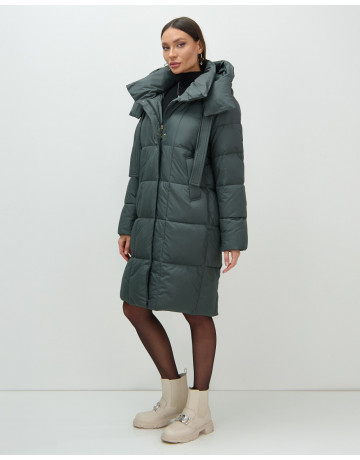 Длинный зимний пуховик для женщин