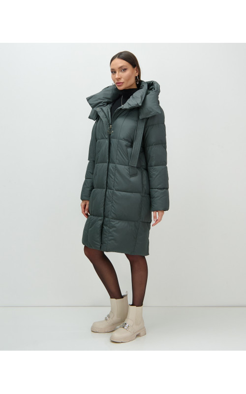 Длинный зимний пуховик для женщин