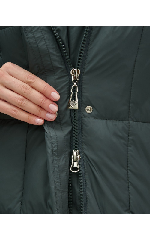 Длинный зимний пуховик для женщин