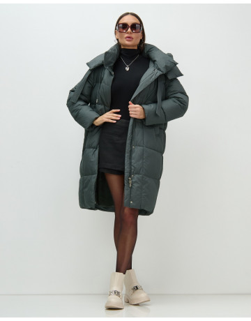 Длинный зимний пуховик для женщин