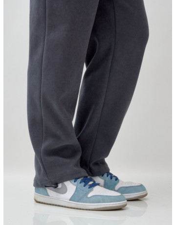 Мужской демисезонный спортивный костюм на флисе, тёмно-серый, для спорта. в Тюмени