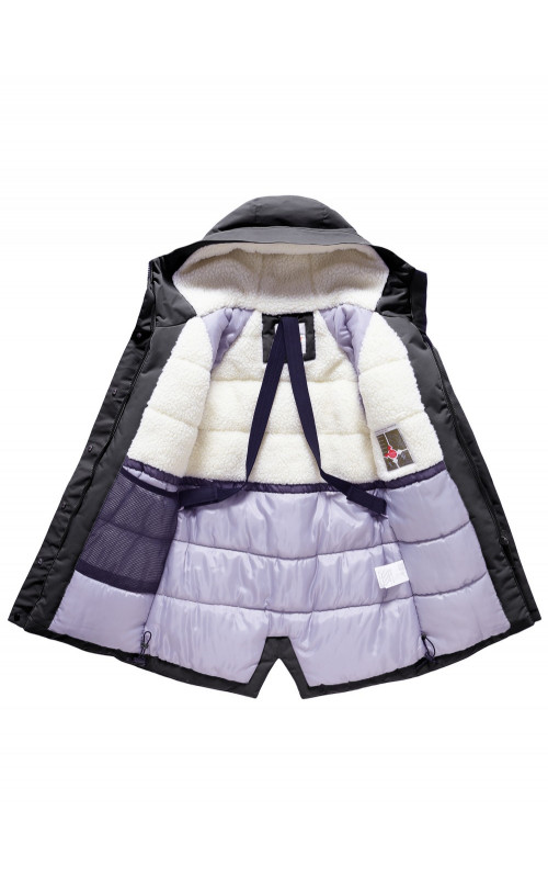 Зимняя парка для девочки-подростка с регулируемой посадкой.