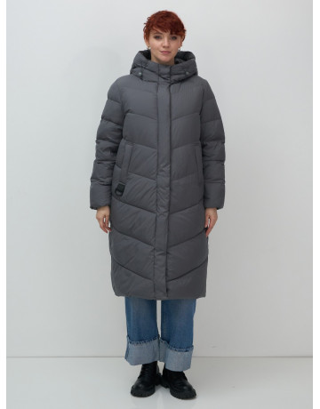 Длинный зимний пуховик для женщин