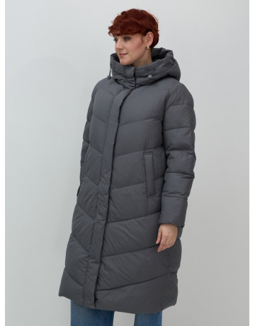 Длинный зимний пуховик для женщин