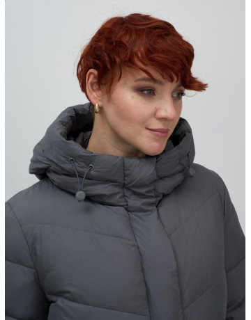 Длинный зимний пуховик для женщин