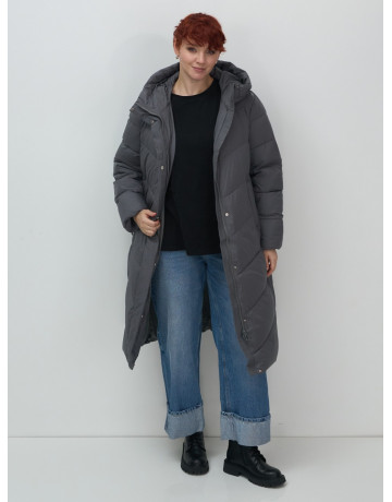 Длинный зимний пуховик для женщин