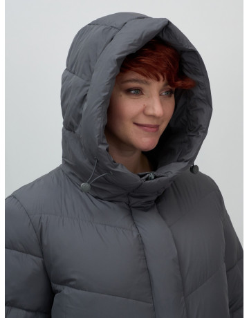 Длинный зимний пуховик для женщин