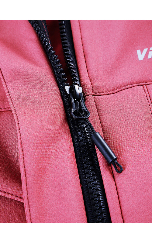 Женская спортивная ветровка с капюшоном softshell, розовая, для активного отдыха в Тюмени