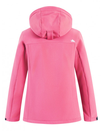 Женская спортивная ветровка с капюшоном softshell, розовая, для активного отдыха в Тюмени