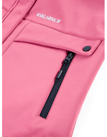 Женская спортивная ветровка с капюшоном softshell, розовая, для активного отдыха в Тюмени