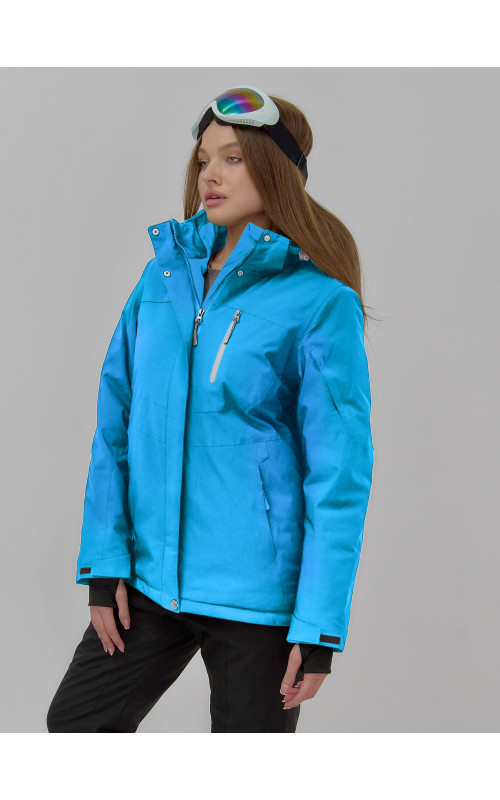 Женская горнолыжная куртка со съёмным капюшоном.