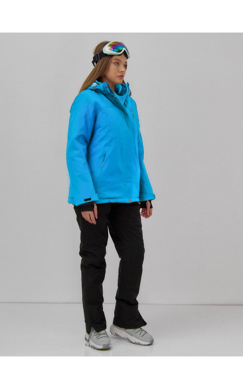 Женская горнолыжная куртка со съёмным капюшоном.