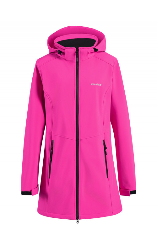 Женская спортивная парка с капюшоном softshell, розовая, для активного отдыха в Тюмени