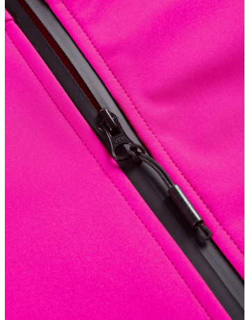 Женская спортивная парка с капюшоном softshell, розовая, для активного отдыха в Тюмени