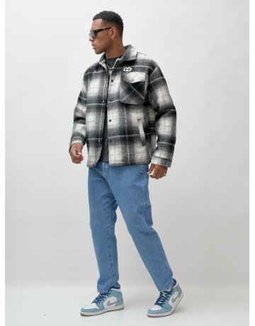 Ворсистая шерстяная куртка-рубашка, размерная сетка S–3XL