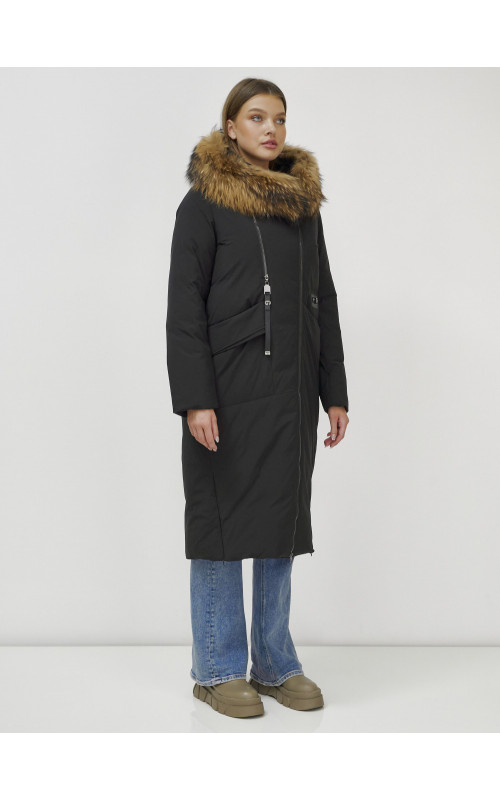 Длинный зимний пуховик для женщин