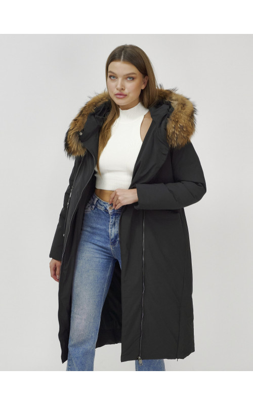 Длинный зимний пуховик для женщин