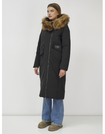 Длинный зимний пуховик для женщин