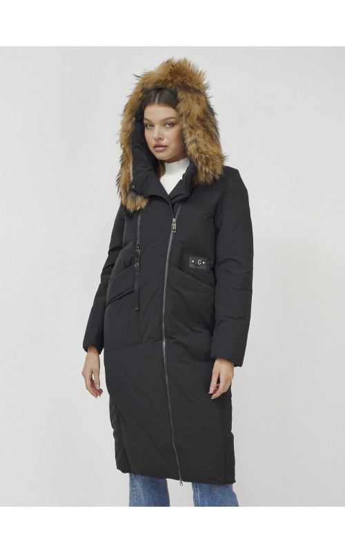 Длинный зимний пуховик для женщин