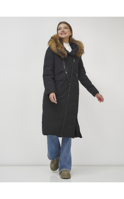 Длинный зимний пуховик для женщин