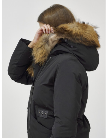 Длинный зимний пуховик для женщин