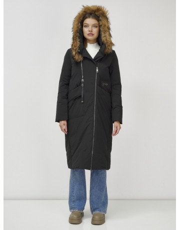 Длинный зимний пуховик для женщин