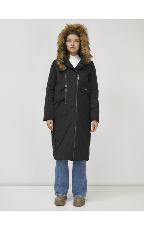 Длинный зимний пуховик для женщин