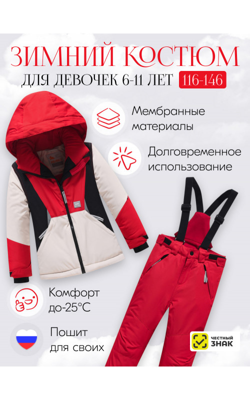 Зимний горнолыжный костюм для девочки: стиль и тепло для зимних приключений
