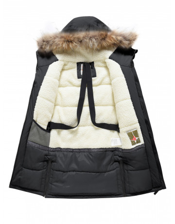 Тёплая парка для девочки-подростка для активного отдыха.