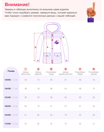 Парка для девочки-подростка, ветро- и водонепроницаемая
