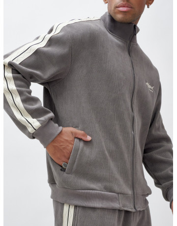 Мужской демисезонный спортивный костюм на флисе, серый, для спорта. в Тюмени