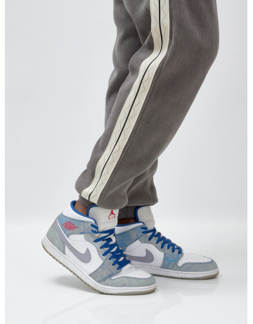 Мужской демисезонный спортивный костюм на флисе, серый, для спорта. в Тюмени