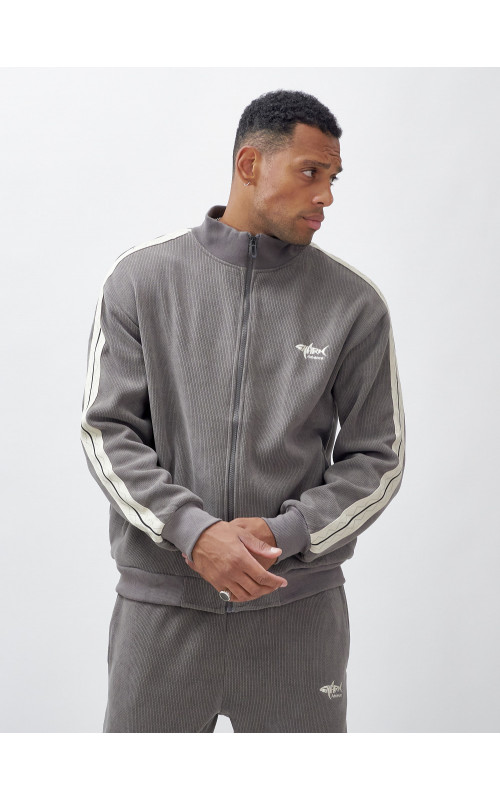 Мужской демисезонный спортивный костюм на флисе, серый, для спорта. в Тюмени