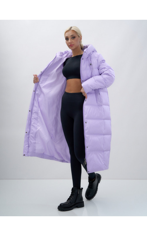 Длинный зимний пуховик для женщин