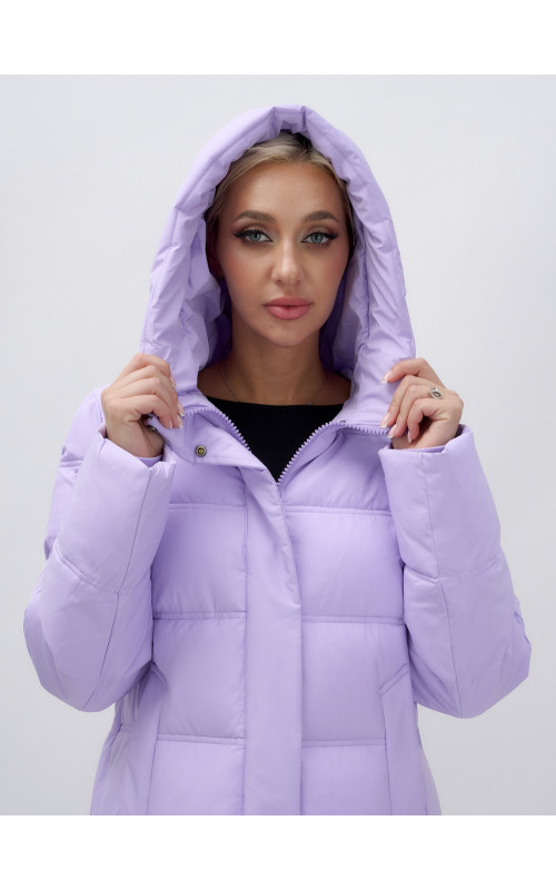 Длинный зимний пуховик для женщин
