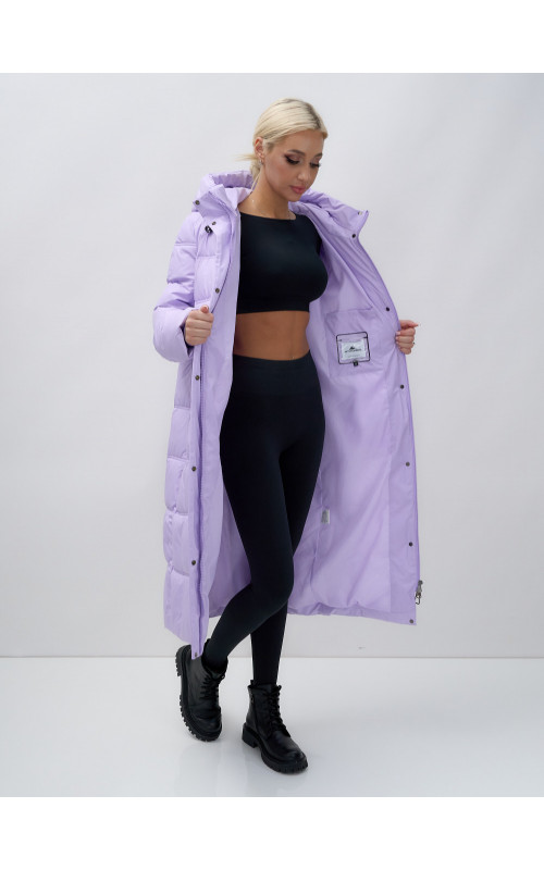 Длинный зимний пуховик для женщин