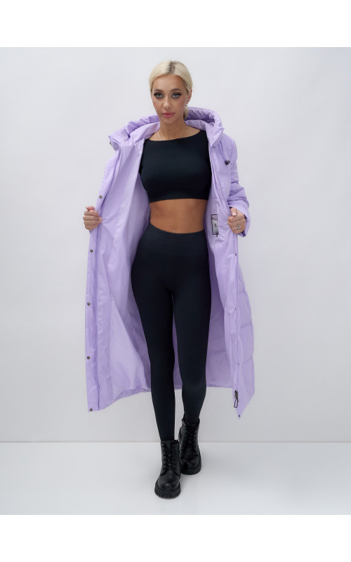 Длинный зимний пуховик для женщин